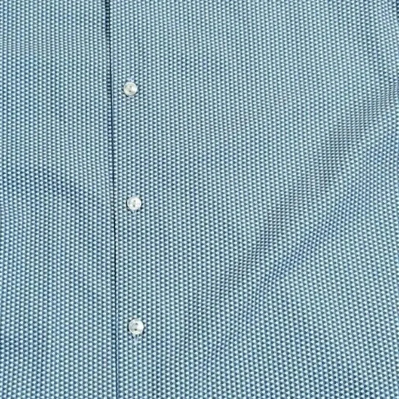 Calvin Klein Medium 15-15.5 slim Fit Spread Collar 4 Way Stretch Mini Polka Dots - Picture 10 of 11